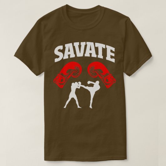 Groot spaarboekontwerp Kick MMA Kickboxing T-shirt (Design voorkant)