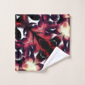 Groot spiegelen van licht gesculpeerd, op wit bad handdoek (Wasdoekje)