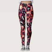 Groot spiegelen van licht gesculpeerd, op wit leggings (Voorkant)