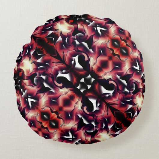 Groot spiegelen van licht gesculpeerd, op wit rond kussen (Voorkant)