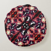 Groot spiegelen van licht gesculpeerd, op wit rond kussen (Achterkant)