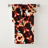 Groot spiegelen van licht gesculpte vormen bad handdoek (Insitu)