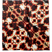 Groot spiegelen van licht gesculpte vormen douchegordijn (Voorkant)