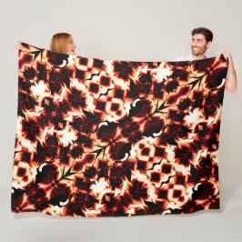 Groot spiegelen van licht gesculpte vormen fleece deken