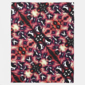 Groot spiegelen van licht gesculpte vormen fleece deken (Voorkant)