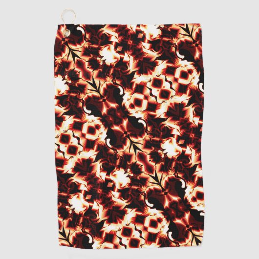 Groot spiegelen van licht gesculpte vormen golfhanddoek (Voorkant)