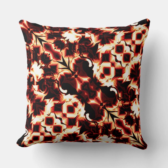 Groot spiegelen van licht gesculpte vormen kussen (Voorkant)