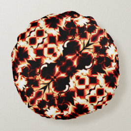 Groot spiegelen van licht gesculpte vormen rond kussen