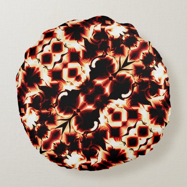 Groot spiegelen van licht gesculpte vormen rond kussen (Achterkant)