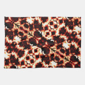 Groot spiegelen van licht gesculpte vormen theedoek (Horizontaal)