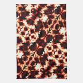 Groot spiegelen van licht gesculpte vormen theedoek (Verticaal)