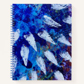 Groot spiraalvormig Notitieboek in Skyburst Design (Voorkant)