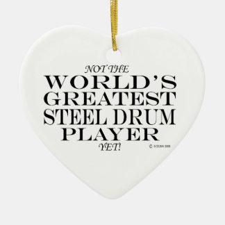Groot-staaldrumspeler nog keramisch ornament