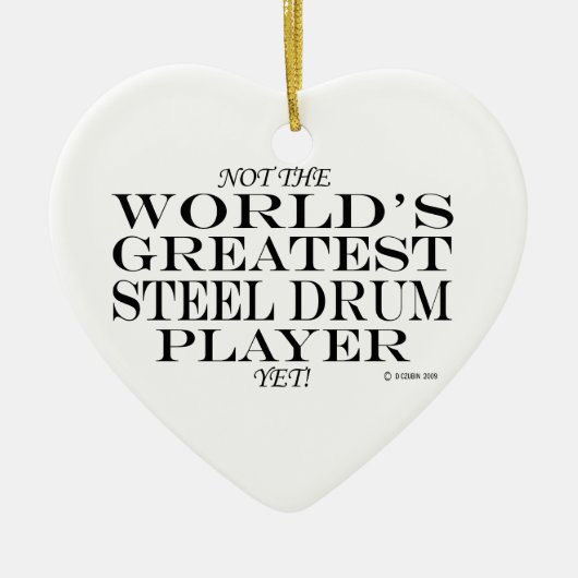 Groot-staaldrumspeler nog keramisch ornament (Voorkant)