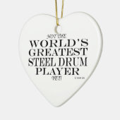 Groot-staaldrumspeler nog keramisch ornament (Links)