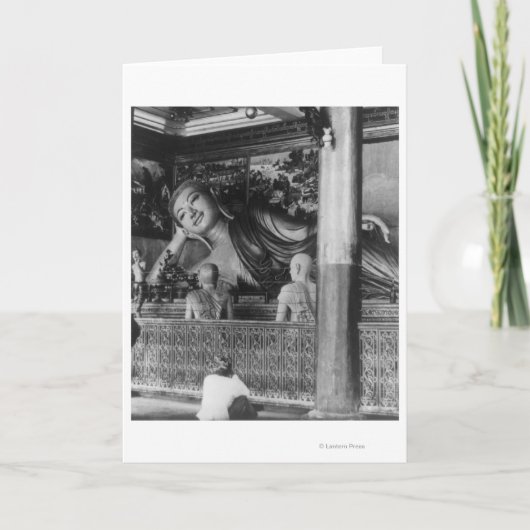 Groot Standbeeld van Boedha in Thailand Kaart (Voorkant)