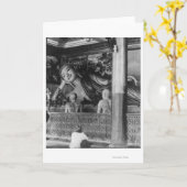 Groot Standbeeld van Boedha in Thailand Kaart (Gele Bloem)