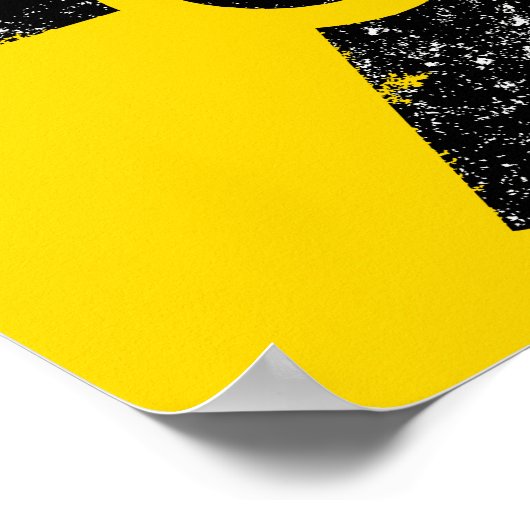 groot stralingspictogram poster (Hoek)