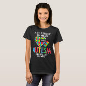 Groot stuk van mijn hart heeft autisme Broer bewus T-shirt (Voorkant volledig)