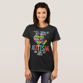 Groot stuk van mijn hart heeft autistische nicht b t-shirt (Voorkant volledig)