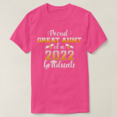 Groot tante van een klasse van 2022 afstuderen voo t-shirt (Design voorkant)