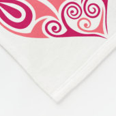 Groot tapelandje - Hearts Design Fleece Deken (Hoek)