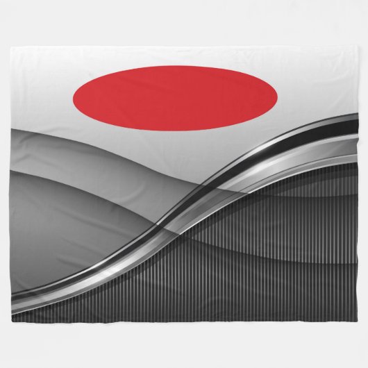 Groot tapelandje, modern, abstract, rood, zwart fleece deken (Voorkant (Horizontaal))