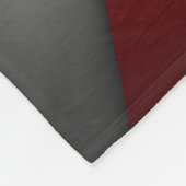 Groot tapelandje, modern, abstract, rood, zwart fleece deken (Hoek)