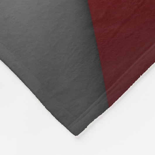 Groot tapelandje, modern, abstract, rood, zwart fleece deken (Hoek)