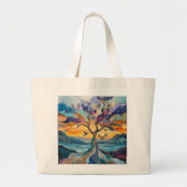 Groot Tas, overal, altijd en overal, boompje Grote Tote Bag (Voorkant)