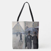 Groot Tas "Paris Street Rainy Day" door Caillebott (Voorkant)