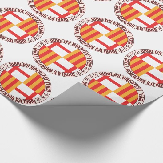 Groot team van Barcelona Cadeaupapier (Hoek)