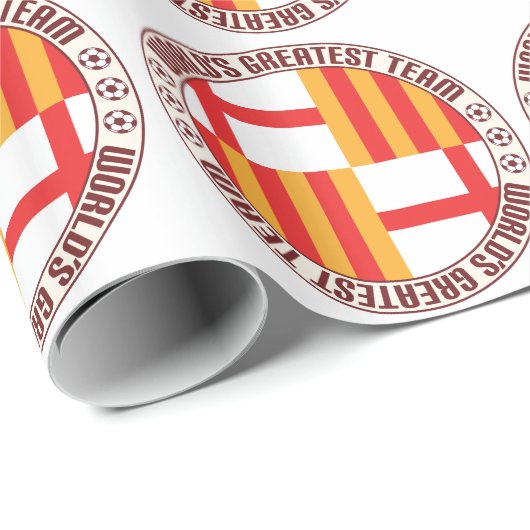 Groot team van Barcelona Cadeaupapier (Rol Hoek)