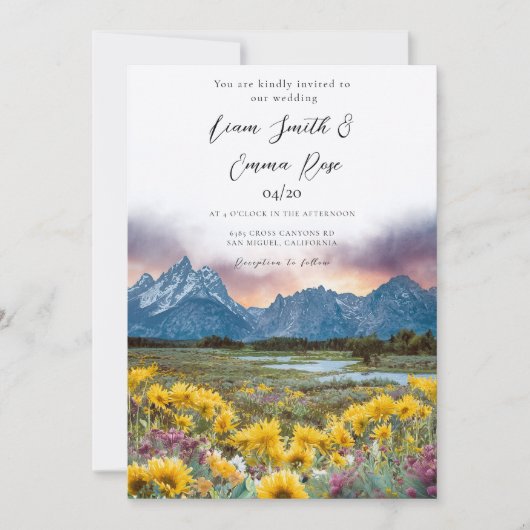 GROOT TETON NATIONAAL PARK Berghemel Kaart (Voorkant)
