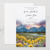 GROOT TETON NATIONAAL PARK Berghemel Kaart (Voorkant / Achterkant)