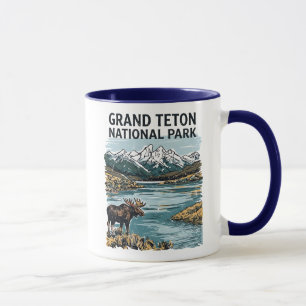 Groot Teton National Park Berglandschap Mok