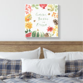 Groot, Thankful en Gezegend Oogst Canvas Afdruk (Insitu (Slaapkamer))