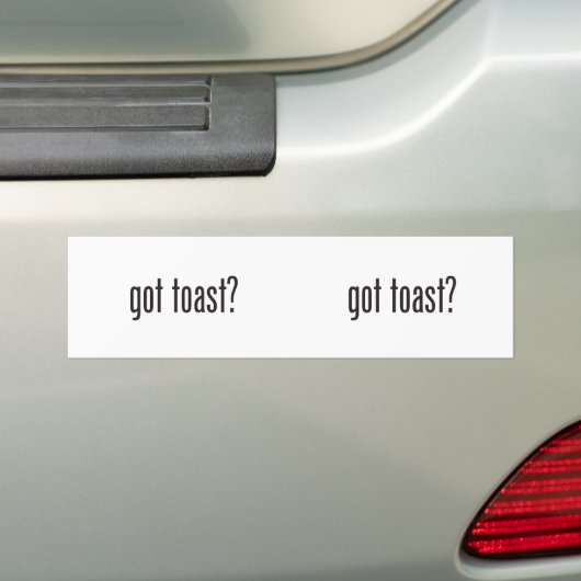 groot toast bumpersticker (Op auto)
