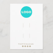 Groot Toevoegen Logo Twee haarclip accessoire Disp Informatiekaartje (Voorkant)