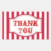 Groot Top Carnaval Circus Party Dank u Stickers (Voorkant)