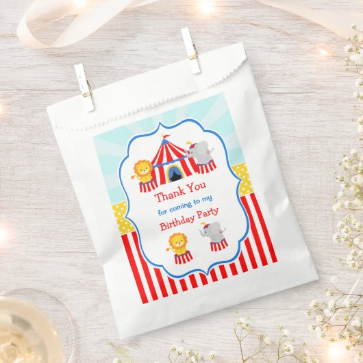 Groot Top Circus Carnaval Bedankzakje (Geknipt)