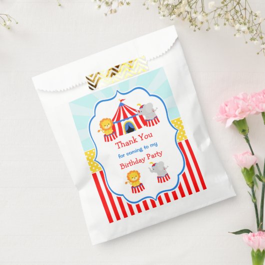 Groot Top Circus Carnaval Bedankzakje (Gezegeld)