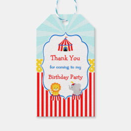 Groot Top Circus Carnaval Gift Label Cadeaulabel