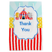 Groot Top Circus Carnaval Verjaardagsfeest Dank u Medium Cadeauzakje (Achterkant)