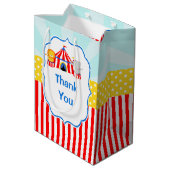 Groot Top Circus Carnaval Verjaardagsfeest Dank u Medium Cadeauzakje (Achterkant Gekanteld)