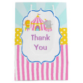 Groot Top Circus Carnaval Verjaardagsfeest Dank u Medium Cadeauzakje (Achterkant)