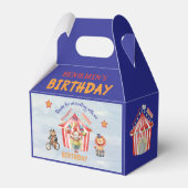 Groot Top Circus Carnaval Vijfde Verjaardag Bedankdoosjes (Voorkant Zijde)