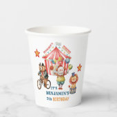 Groot Top Circus Carnaval Vijfde Verjaardag Papieren Bekers (Voorkant)