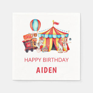 Groot Top Circus Gelukkige Verjaardag Servet
