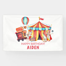 Groot Top Circus Gelukkige Verjaardag